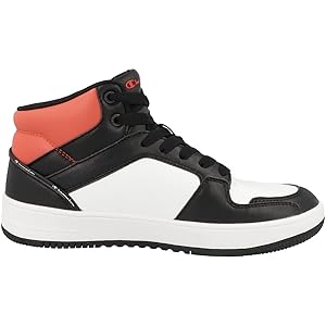 ♩です Amazon.com | Champion Men's Mid-Tops Trainers, Black White
